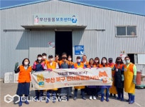 다함께 행복하개(犬), 부산동물보호소 방문 봉사