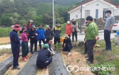 정읍시 체재형 가족실습농장에서 귀농귀촌 도시민 10가구 영농체험