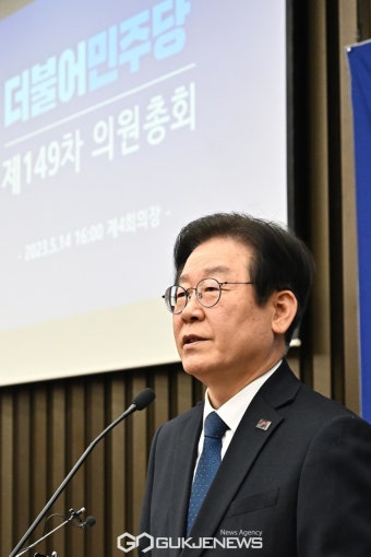발언하는 이재명 더불어민주당 대표
