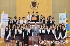 충북도의회 91회 청소년 의회교실...청주 봉명중학교 학생 참여