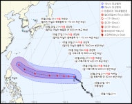 [태풍 경로] 초강력 태풍 마와르 괌 서북서쪽 약 220km 부근 해상 진입