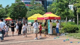 익산 모현 공원, 모처럼 사람 꽃이 '활짝' 피었어요