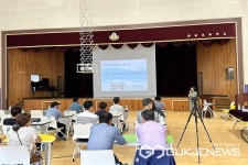 음성 원남초등학교에 영월교육청 교장협의회 방문