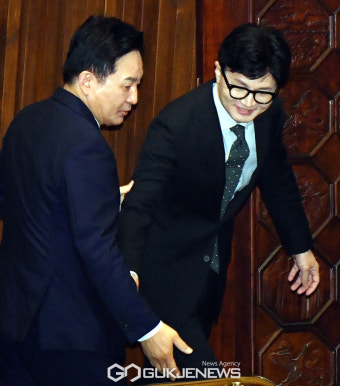 원희룡 국토교통부 장관과 한동훈 법무부 장관 인사