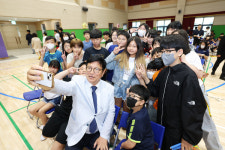 [포토] 도성훈 인천교육감, 인천 아람초등학교 개교기념식 참석