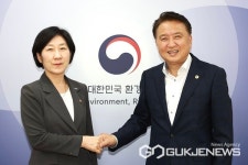 김영환 충북지사, 한화진 환경부 장관 만나 지역현안 건의