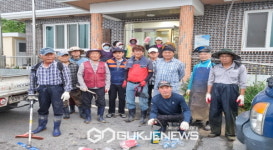 평은면, 지곡2리 마을 풀베기 등 환경정비 실시