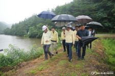 최기문 영천시장, 저수지 정비사업 현장점검→사전 재해예방