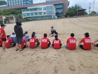 안전사고 제로화...사천 남일대 해수욕장에서 합동 교육·훈련