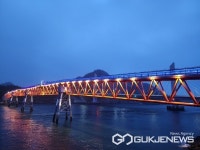 군산 장자교 스카이워크 야간조명 새단장, 고군산군도 밤바다 선물