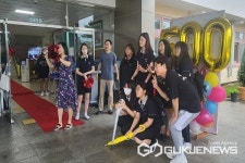 청주 중앙여자중학교 2학년 입학 500일 기념 축하 행사 열려