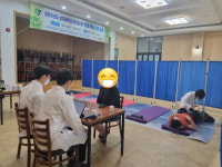 상지한의대, 봉평면 주민 대상 한의의료봉사 펼쳐