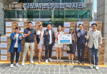 나은설-헬로봉주르, 김포시노인종합복지관에 마스크 3만장 기부 선행