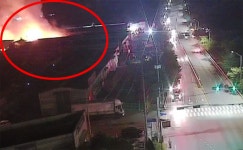 [포토] 남양주 창고 화재 불꽃 검은연기 솟아