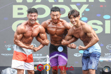 [GJ포토] 오성진-이진국-심재근, 사이좋게 포즈(WBC 피트니스 워터바디 클래식)