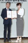 [GJ포토] 모델 최영자, K브랜드 톱 모델어워즈 시니어 부문 수상