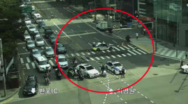강남 교보타워 네거리→차병원 사거리 방향 교통전면통제