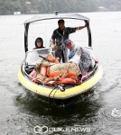 환경정화 활동하는 청평설악수상레저조합