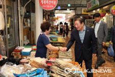 조근제 함안군수, 추석 맞아 가야전통시장 민생행보