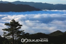 설악 마주보길 정상 아침 운해