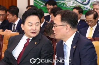 원희룡 장관 '국감 대화'