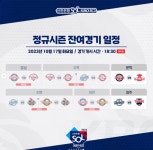 2023프로야구 남은 잔여경기수 '포스트시즌·한국시리즈 일정'