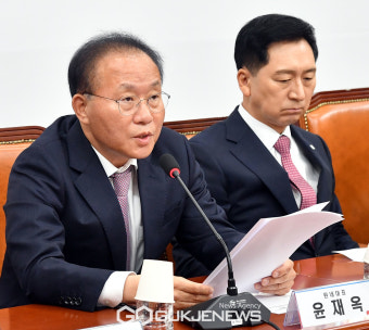 발언 하는 윤재옥 국민의힘 원내대표