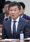 국정감사에 출석한 정몽규 HDC 그룹 회장