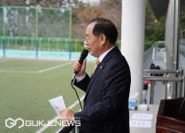 [포토] 하윤수 교육감, 20일 해운대중학교 체육대회 격려
