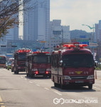 군산소방서, 매월 소방차 길 터주기 훈련·캠페인 실시
