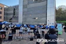 청주 성화중학교, 등굣길 작은 음악회 열어