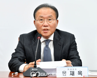 발언 하는 윤재옥 국민의힘 원내대표