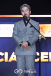 [GJ포토] 대회사를 하는 대회장 갤러리케이 김정필 의장(제9회 미스아시아어워즈)
