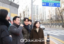 김동근 의정부 시장, 안전한 통학로 구축 위해 장암초 현장점검