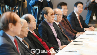 윤재옥 권한대행 발언 듣는 상임고문단