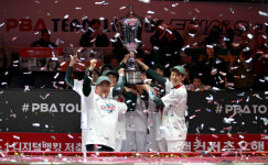 PBA팀리그 챔프 하나카드 전력열세 완벽한 팀웍으로 극복...기적연출
