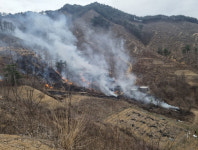 무주 안성면 산불 헬기 긴급투입 진화중