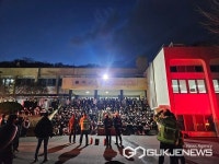 군산기계공업고등학교 기숙사 화재대피훈련 실시