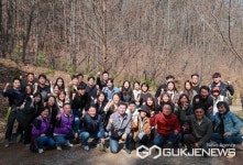 용인시, 식목일 맞아 한국외대 옆 임도변에 편백나무 740그루 심어