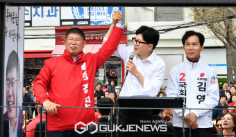 김경진 후보 지지 호소하는 한동훈 위원장