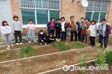 옥천 청산초등학교, 짝짜꿍 유기농 텃밭 가꾸기 발대식 가져