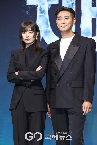 [GJ포토+] 한효주-주지훈, '디즈니+ 지배종 많이 사랑해 주세요'