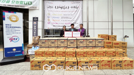 로드맵학원·포창운수, 양천사랑복지재단 푸드뱅크마켓센터 물품 기부