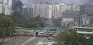 용두동 환경자원센터 화재, 용두역 2호선 지하철 운행 차질