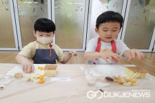 청주 율봉유치원, 달콤한 요리체험 실시