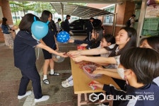 청주 금천중학교, 1학년 입학 100일 기념행사 열려