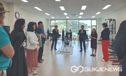 몽골국립교대 체대 교수진, 진주시장애인문화체육센터 반다비 방문
