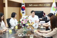 김성제 의왕시장, 내손중·고등학교 설립 관련 학부모 간담회 가져