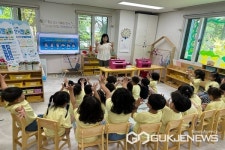 증평군보건소, 어린이집 손씻기 체험형 교육 실시