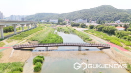용인시, 유방동 일대 경안천 횡단 인도교 완공